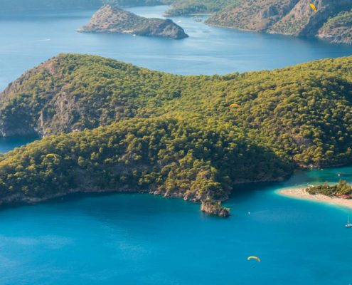 Oludeniz Lagoon In Sea Landscape View Of Beach Oludeniz Lagoon In Sea Landscape View Of Beach