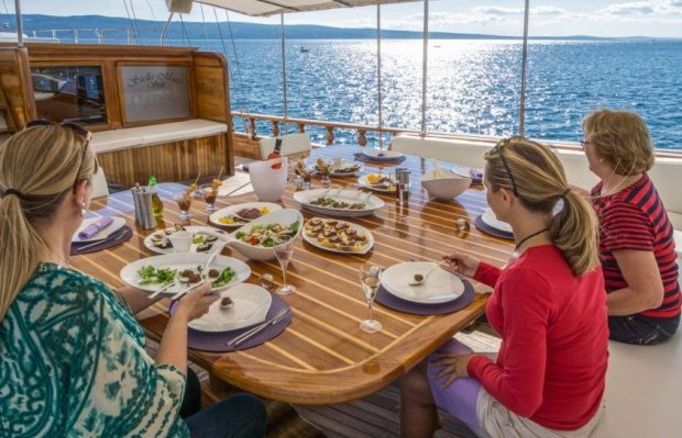 Food on gulet Food on gulet